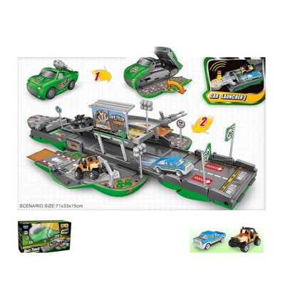 Игрушка Машина №Е6018 с трассой и пускателем